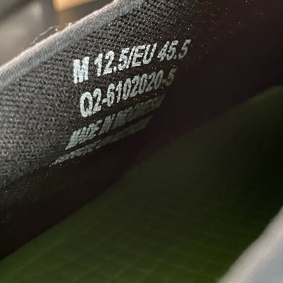 Oofos OOmg eeZee Men’s Size 12.5 Black Comfort Slip On Recovery Sneaker Shoe EUC - Picture 9 of 9